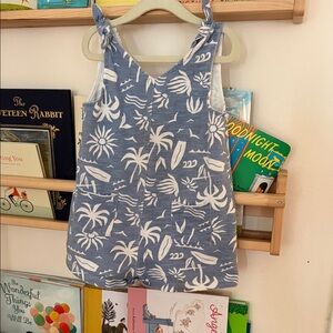 Tropical Blue and White Kids Camisole